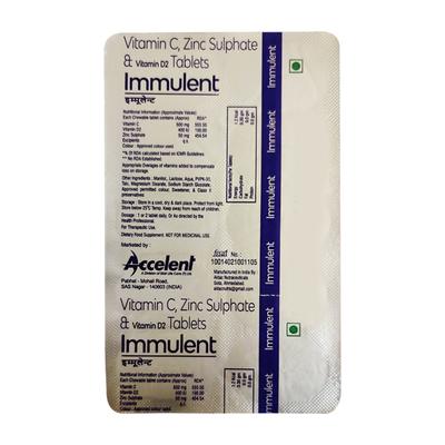 IMMULENT Tablet 10's - Supplements-Sup