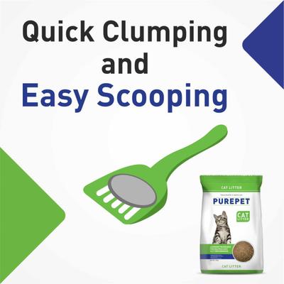 Purepet Clumping Lavender Fragrance Cat Litter (for Multiple Cats) 10000 gm - Pet accessories