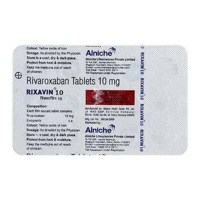 RIXAVIN 10 Tablet 15's - Blood Clot-Ant