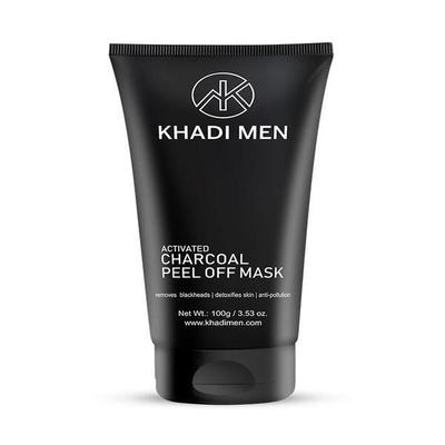 Khadi Men Activated Charcoal Peel Off Mask 100 gm - Personal Care (Ayush)