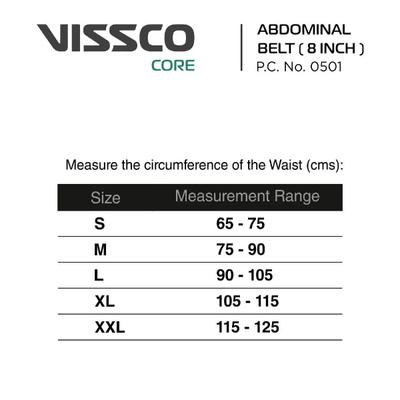 Vissco Abdominal Belts 8 Inches (XXXL) (0501) 1's - Abdomen/Neck/Arm/Elbow Supports