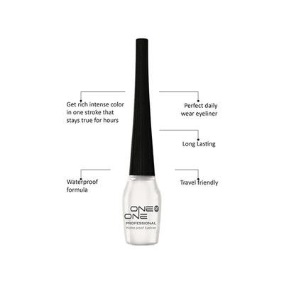 One On One Waterproof Eyeliner - White 5 ml - Eyeliners