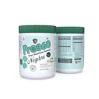 Pro360 Nephro LP Powder - Vanilla Flavour 400 gm - Protein Drink