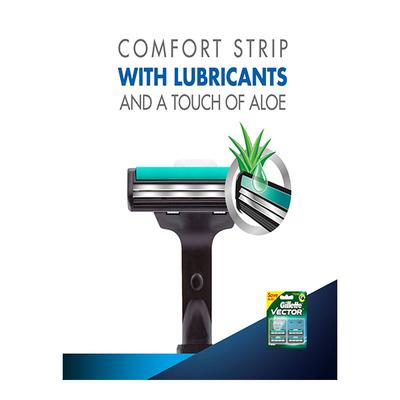 Gillette Vector+ Cartridges 4's - Razors &amp; Cartridges