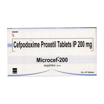 MICROCEF 200 Tablet 10's - Bacterial Infections-Cep