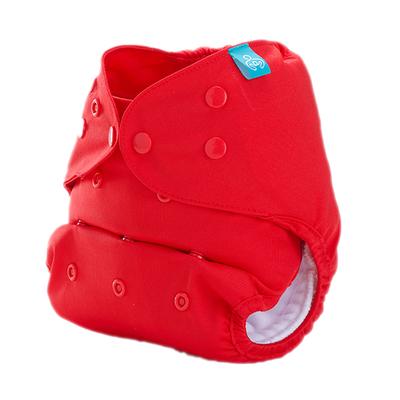 Bumberry Reusable Diaper Cover (2-36 Months) with 2 Wet Free Inserts - Red - Diapers & Wipes