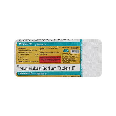MINOLAST 10mg Tablet 10's - Allergies-Ant