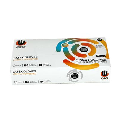 AIO Latex Gloves Lightly Powdered (M) 100's - Surgical Consumable