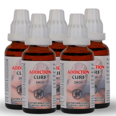GRINBIZZ Addiction Cure Drops (Pack of 5 x 30ml) 1's - Speciality Medicines