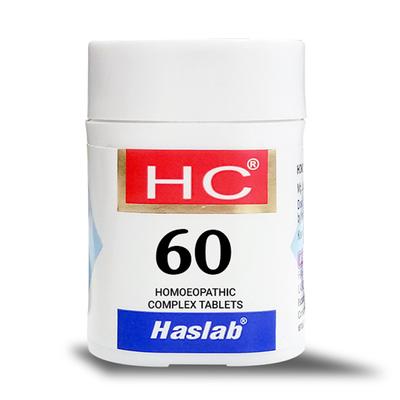Haslab HC 60 (Homeopathic Complex) Tablet 550 gm - Homeopathic Complex Tablet