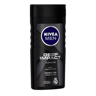 Nivea Men Deep Impact Cleansing Shower Gel 250 ml - Shower Gels & Body Wash