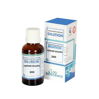 LDD Bioscience Dilution Hepar Sulph 200 Liquid 30 ml - Dilutions