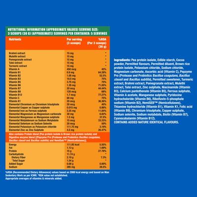 Fast&Up Daily Protein Powder - Delicious Chocolate Flavour 150 gm - Workout Essentials