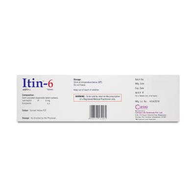 Itin 6mg Tablet 2'S - Parasitic Worms-Ant