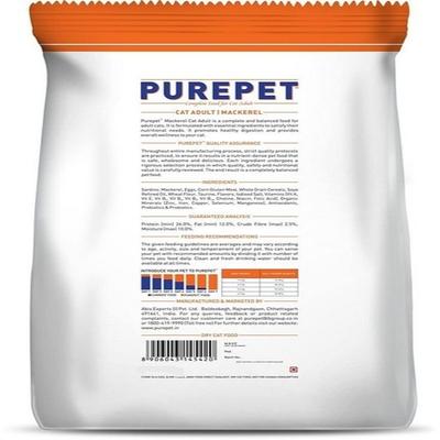 Purepet Complete Adult Cat Pet Food - Mackerel 6 kg - Petfood