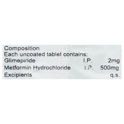GLIMIACE M 2 Tablet 10's - Diabetes-Ant
