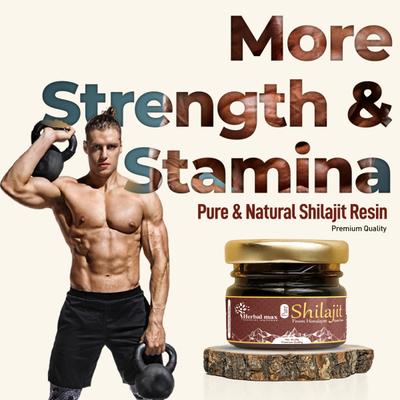 Herbal Max Shilajit Pure Himalayas Resin 20 gm - Sexual Care