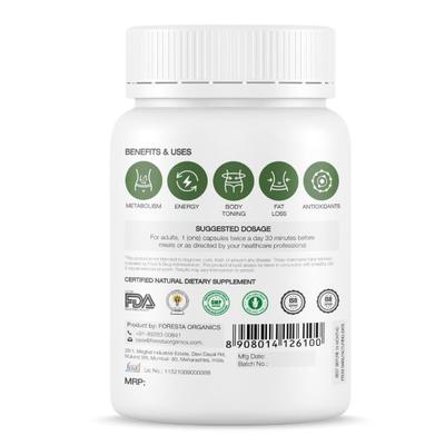 Foresta Organics Green Coffee Bean Extract Vegan Capsule 60's - Speciality Medicines
