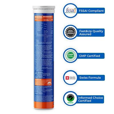 Fast&Up Reload Hydration and Energy Effervescent Tablet - Mango Flavour 20's - Workout Essentials