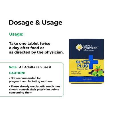 Kerala Ayurveda Glymin Plus Tablet 100's - Diabetes Care (Ayush)