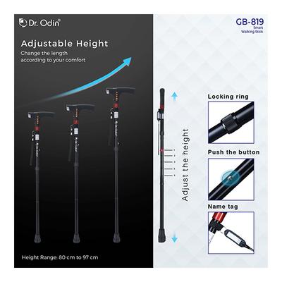 Dr. Odin Smart - Foldable Walking Stick (GB-819) - Walker & Walking Stick