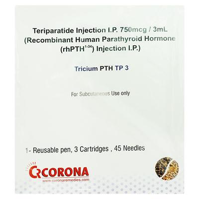 Tricium Pth Tp3 250mcg Injection 1'S - Osteoporosis-Age