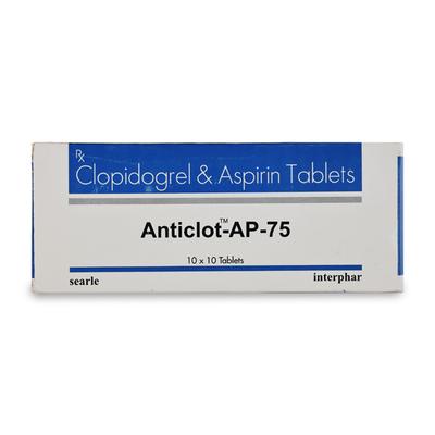 ANTICLOT AP 75 Tablet 10's - Blood Clot-Ant