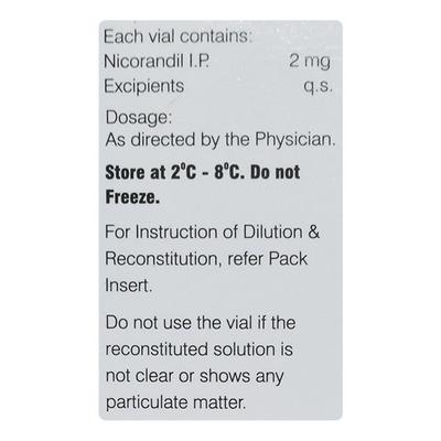 Nicostar 2mg Injection 1ml - Angina
