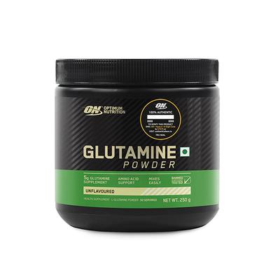 Optimum Nutrition (ON) Glutamine Powder - Unflavoured 250 gm - Amino Acids