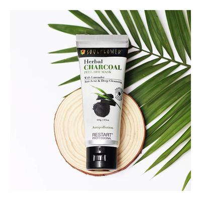 Soulflower Herbal Peel Off Mask - Charcoal 100 gm - Masks & Peels