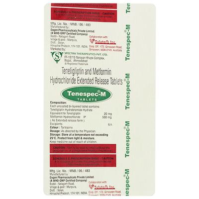 TENESPEC M Tablet 10's - Diabetes-Ant