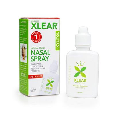 Xlear Adult Natural Saline Nasal Spray for Sinus and Allergy Relief 22 ml - Nasal Decongestion