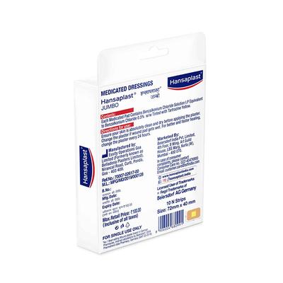 Hansaplast Jumbo Antiseptic Larger Wound Pad 10's - Tapes & Films