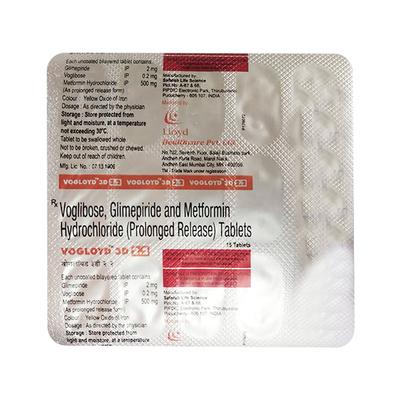 Vogloyd 3D 2.2 Tablet 15'S - Diabetes-Ant