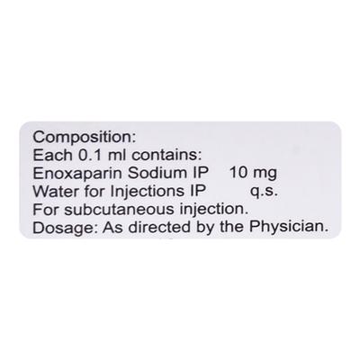 Enoxaflo 60mg Injection 0.6ml - Blood Clot-Ant