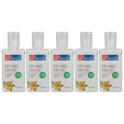 Dr Batra's Safe Hand Sanitizer (Pack of 5 x 100 ml) - Hand Sanitizer