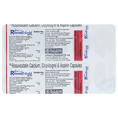 ROZANEX GOLD 10mg Capsule 10's - High Cholesterol-Dys