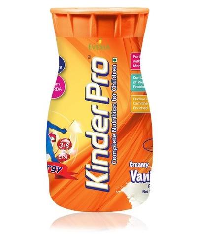 Evexia KinderPro Vanilla Flavor Powder 500 gm - Kids Nutrition