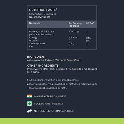 Nutrabay Wellness Ashwagandha Capsule 60's - Sexual Care