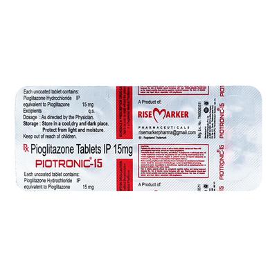 PIOTRONIC 15 Tablet 10's - Diabetes-Ant