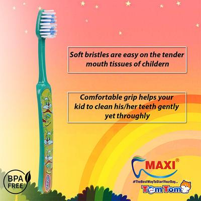 MAXI TomTom Junior Toothbrush - Soft (Buy 1 Get 1 Free) - Baby Oral Care