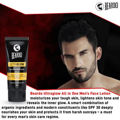 Beardo Ultraglow All in 1 Daily Moisturising Face Lotion - Men 100 gm - Lotions & Creams