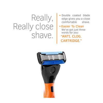 Ustraa Gear 5 Blade Razor - Orange - Razors & Cartridges