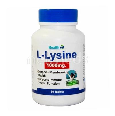 HealthVit L-Lysine 1000 mg Tablet 60's - Amino Acids