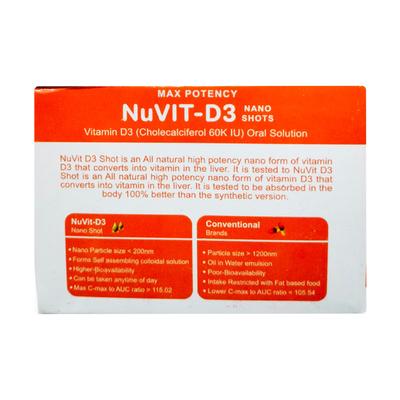 The Old Natural Max Potency NuVit D3 Nano Shots (Pack of 4 x 5 ml) - Multi-Vitamins