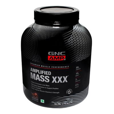 GNC AMP Amplified Mass XXX Powder - Chocolate Flavour 3 kg - Amino Acids