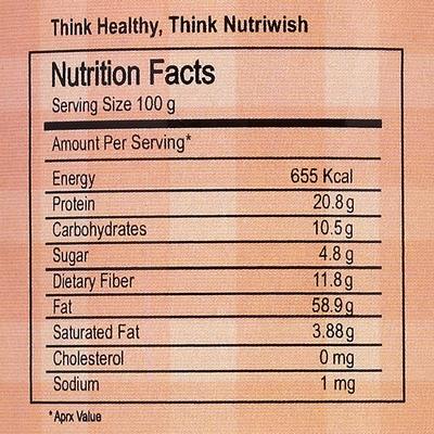 Nutriwish Unblanched Almond Flakes 125 gm - Nutritional Bars