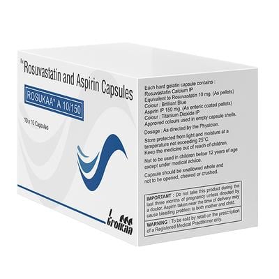 Rosukaa A 10/150mg Capsule 10'S - High Cholesterol-Dys