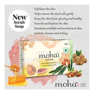 Moha Scrub Soap 100 gm (Buy 1 Get 1 Free) - Soaps