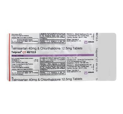 Telpres CT 40/12.5mg Tablet 10'S - Hypertension-Ang